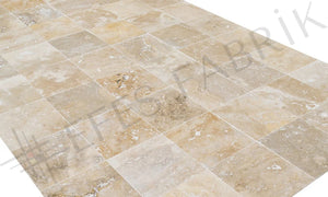 MINA RUSTIC TRAVERTINE - 18"x18"x1/2"