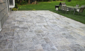 SILVER GREY TRAVERTINE - PATTERN SET