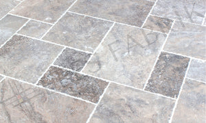 SILVER GREY TRAVERTINE - PATTERN SET