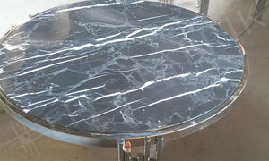 black marble table top