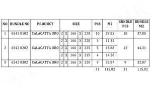 Calacatta Oro Marble Bookmatch Slab No.6542