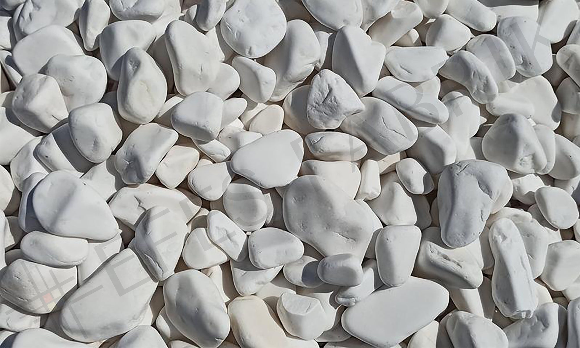 snow flakes pebble stone