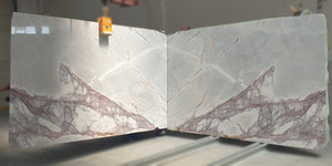 Lilac Marble Bookmatch Slab No.7713